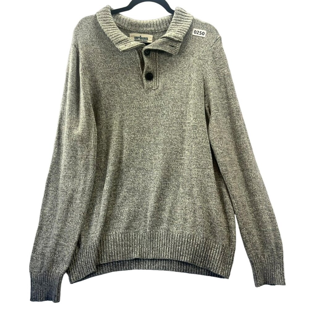 URBAN PIPELINE, men SWEATER, long sleeve, COLOR GRAY, SIZE XL